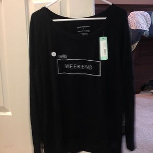 Stitch Fix good hYOUman Hello Weekend Graphic Knit